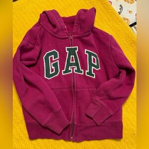 Kids Raspberry Colored Gap Hoodie